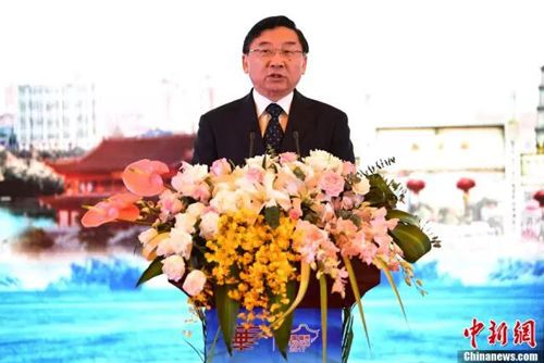 9月10日，福建省省长于伟国出席开幕式并致辞。中新社记者