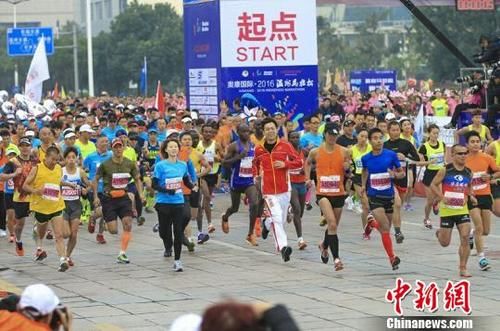 2016温州马拉松赛现场
