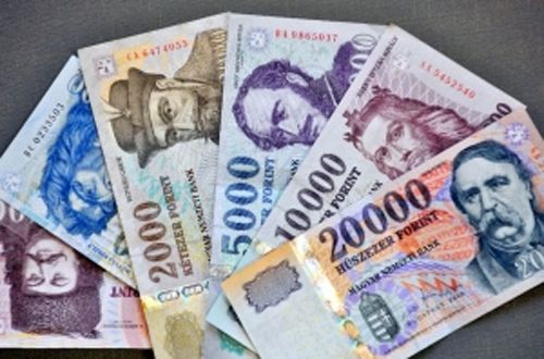 图为匈牙利货币福林